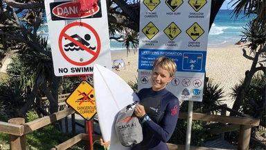 The Calm As Shark Bite First Aid Slam Pack is ready to go with you to the beach